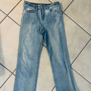 90’s Ankle Boot Cut Jeans, Express, Size 6, Light wash